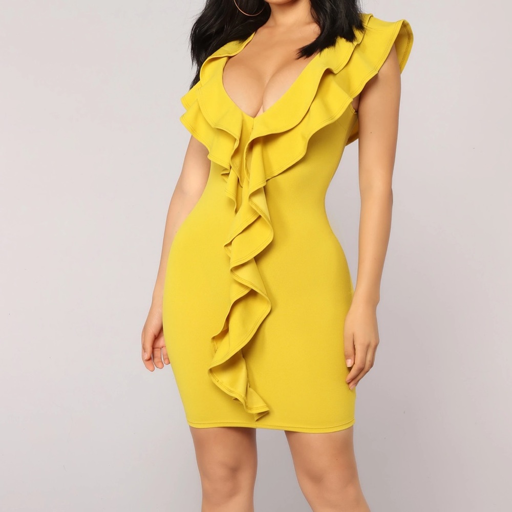 New Fashion Nova XS Mustard Color
